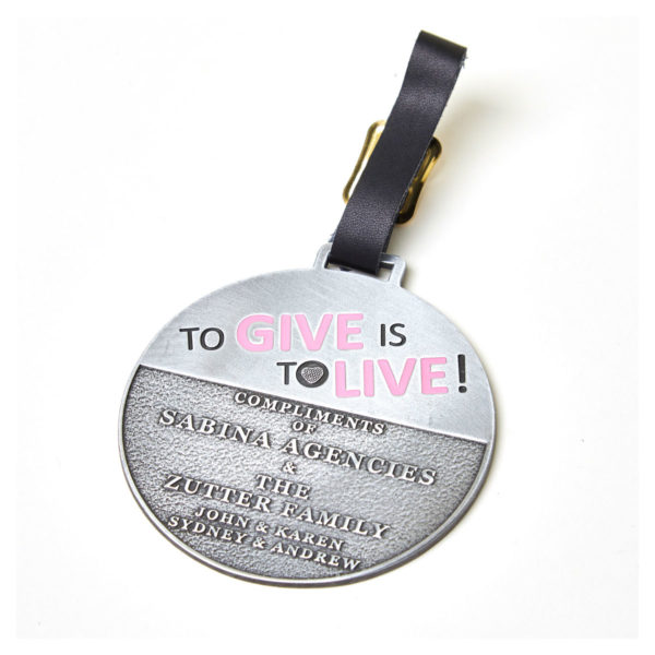 Pink Cup reversible Golf Bag Tag - Image 2