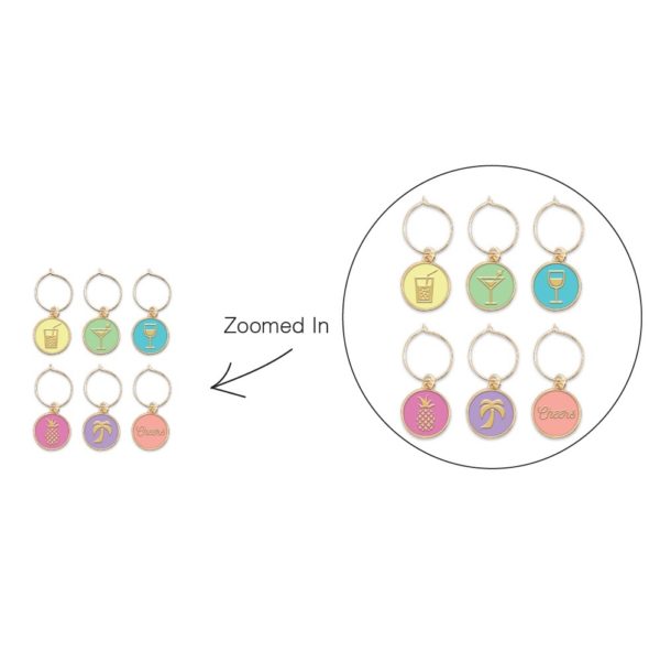 1" Wine Charms