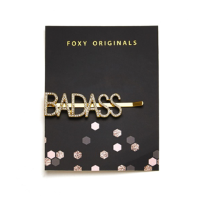 Rhinestone Bobby Pins on Custom Card